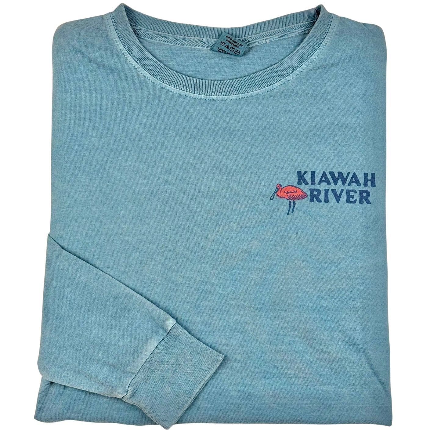Free as a Bird Long Sleeve T-Shirt - Denim