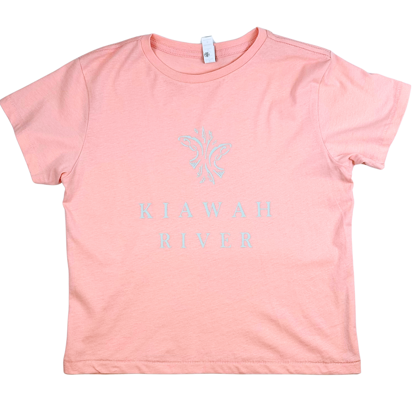 Kiawah River Classics Women's High Waisted T-Shirt - Pale Rosette