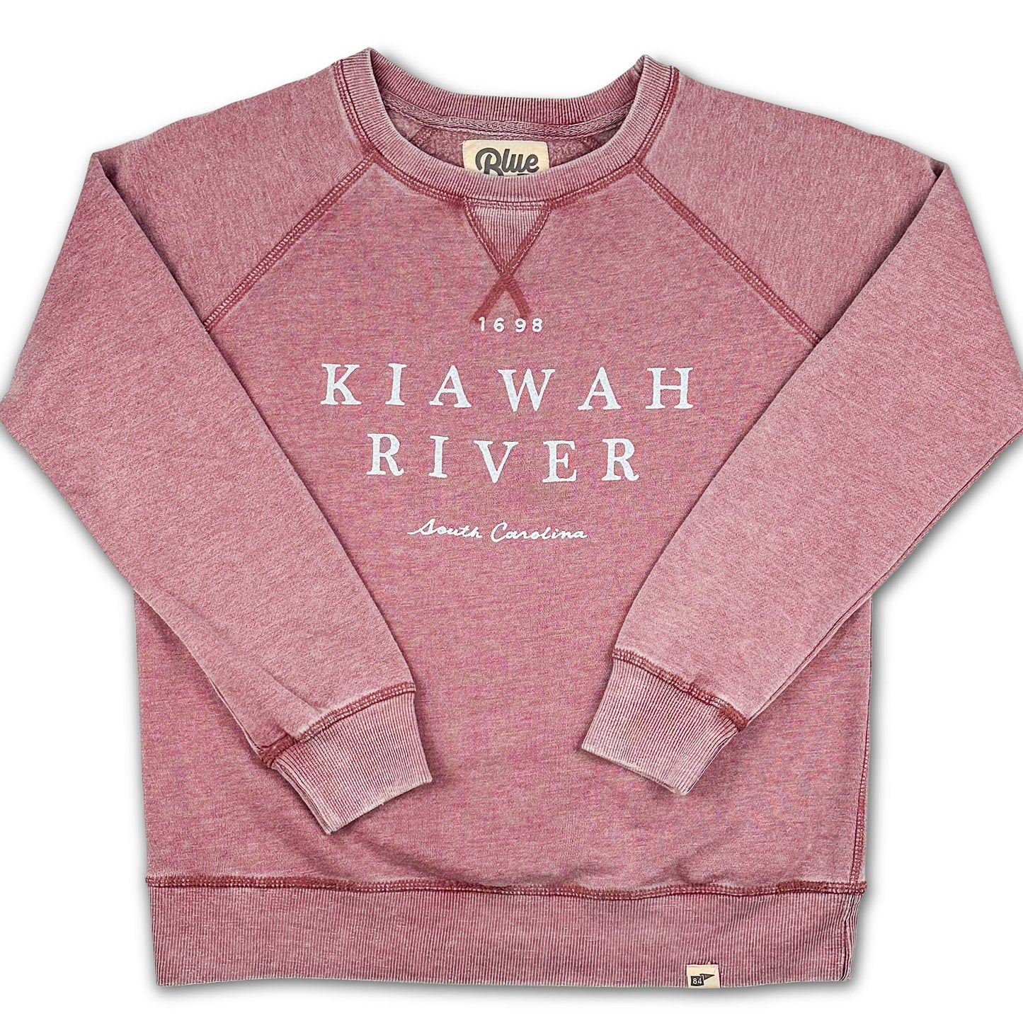 Women's 1698 Burnout Wash Sweatshirt - Cranberry