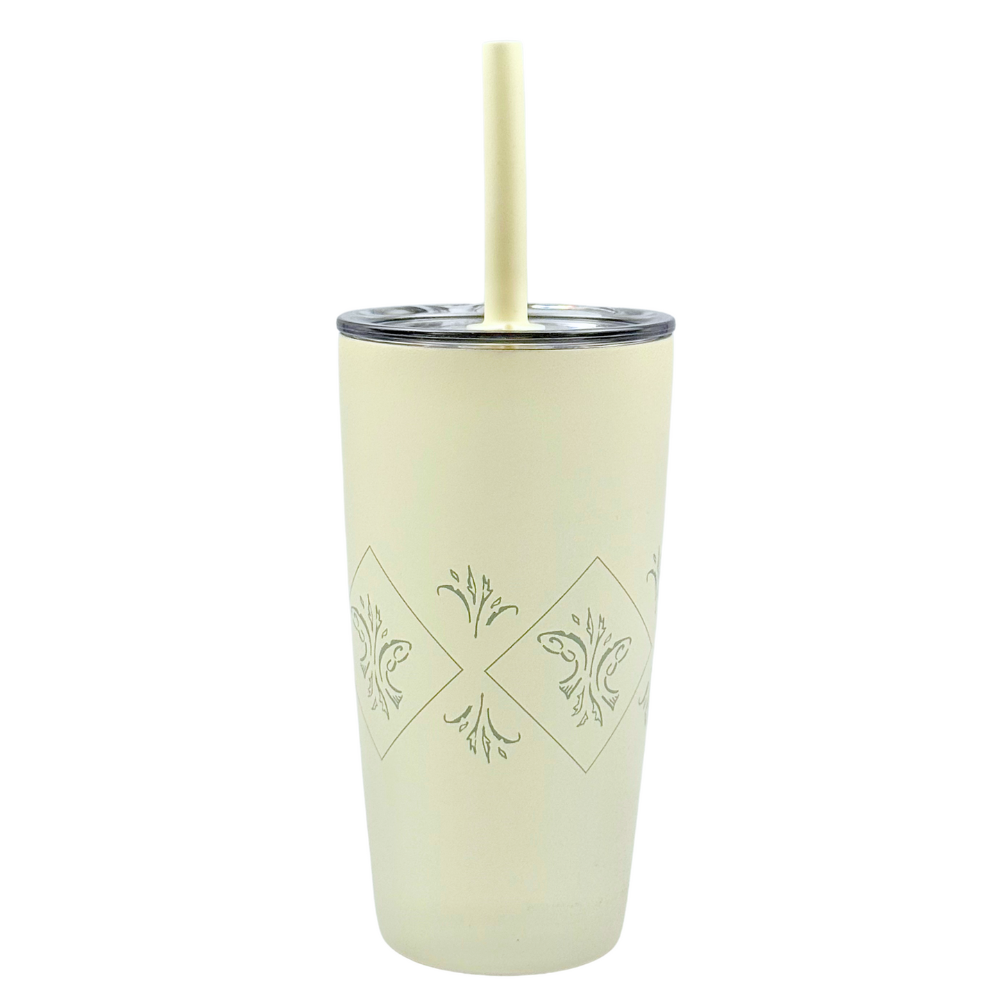 Straw Tumbler - Sandstone White