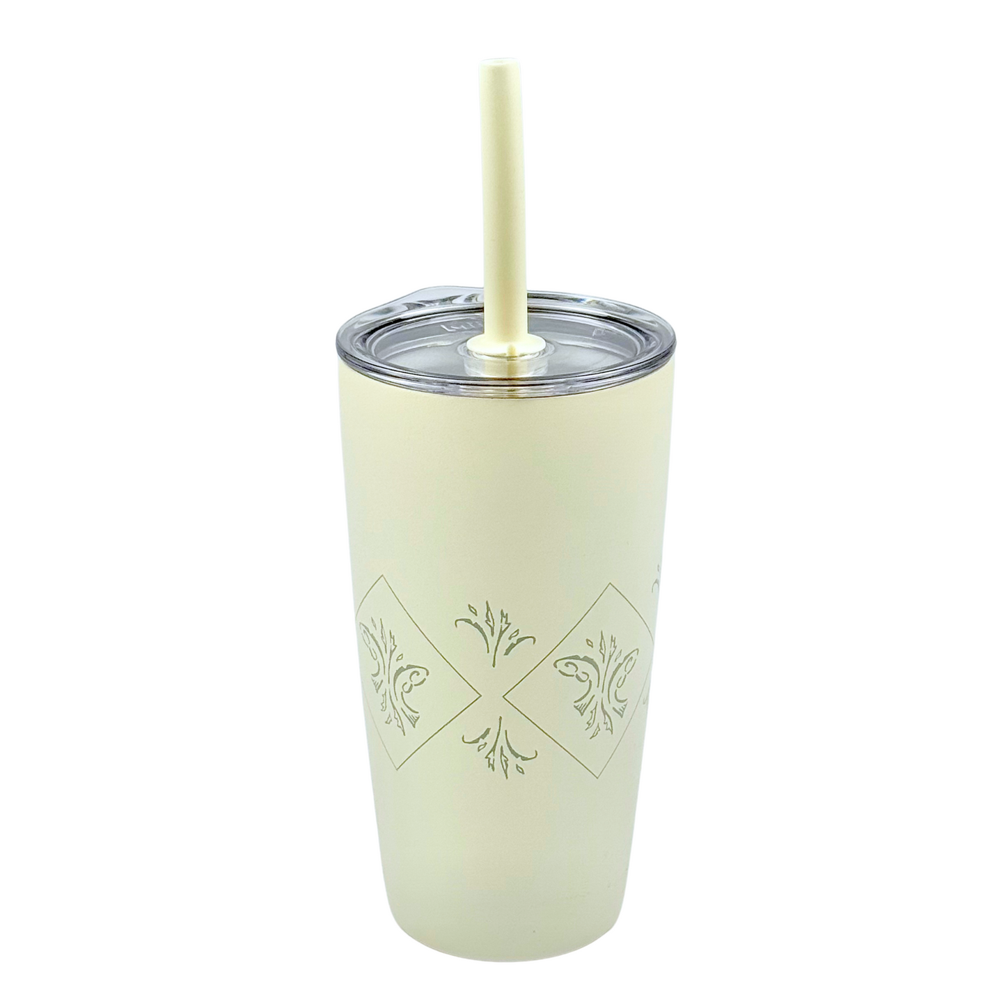 Straw Tumbler - Sandstone White
