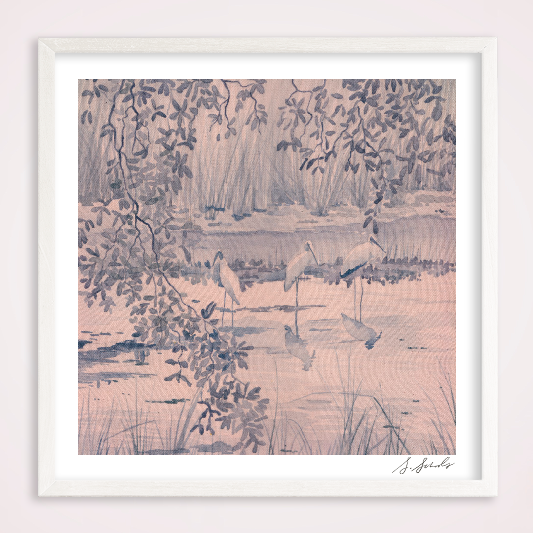 "Wood Storks" Print