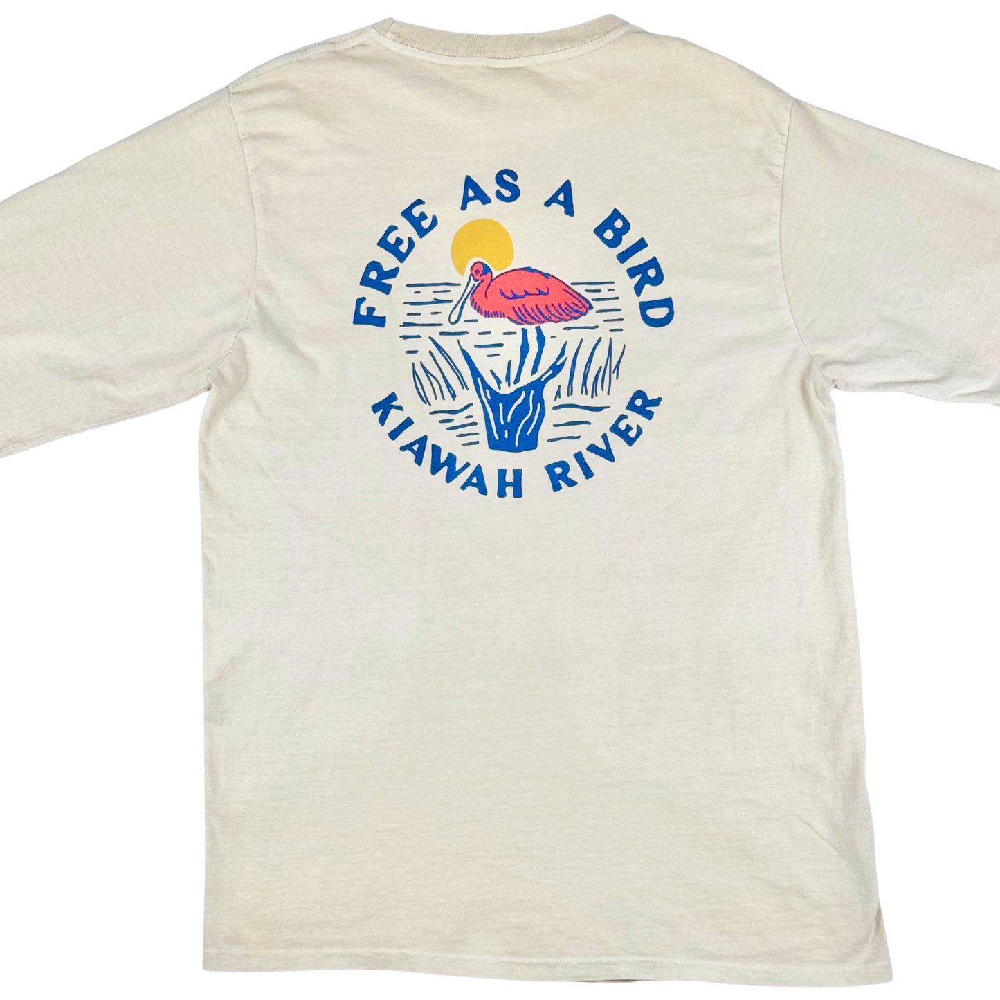 Free as a Bird Long Sleeve T-Shirt - Cappuccino