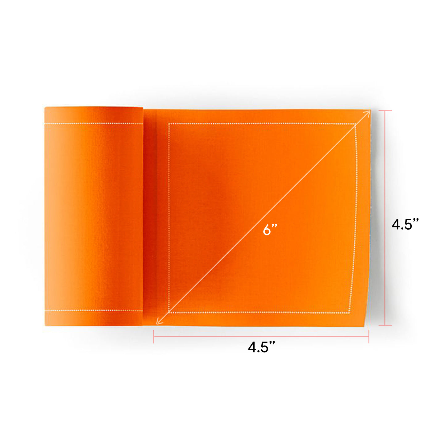 Orange Disposable Cocktail Napkins