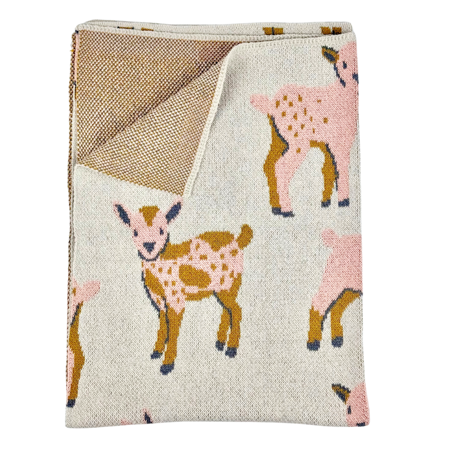 Baby Blanket in Pink Goats