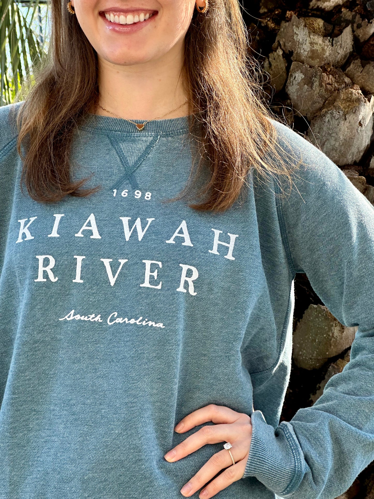 Women's 1698 Burnout Wash Sweatshirt - Glacier
