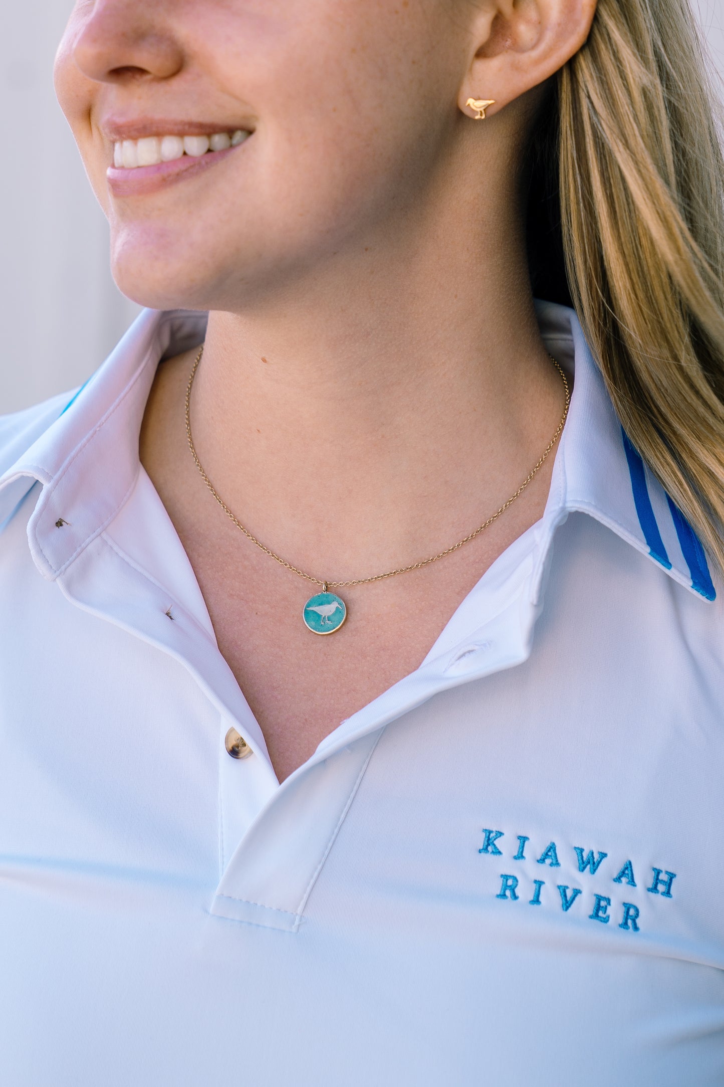 14kt Gold Small Shorebird Necklace