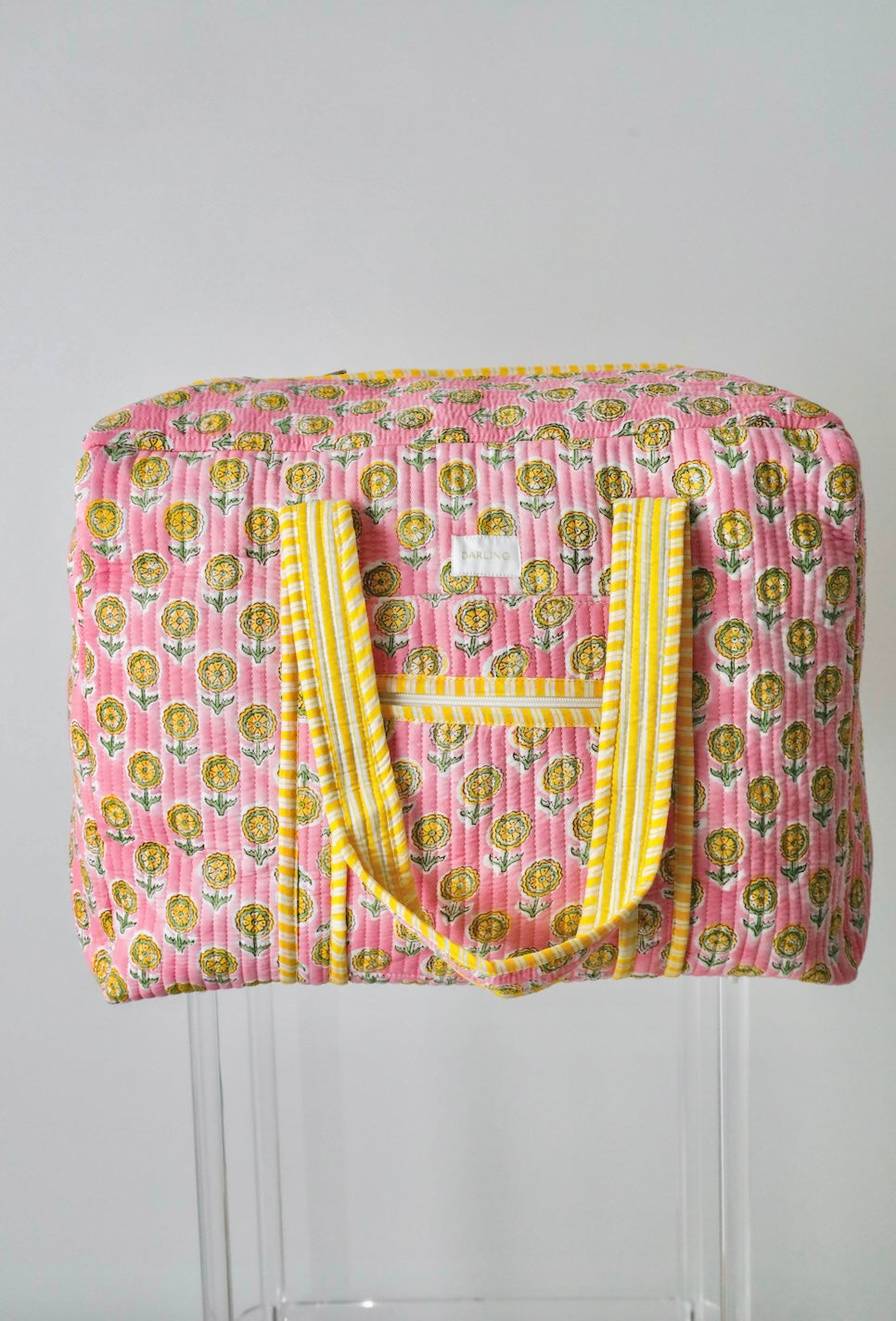 Weekender Bag in Pink Lemonade