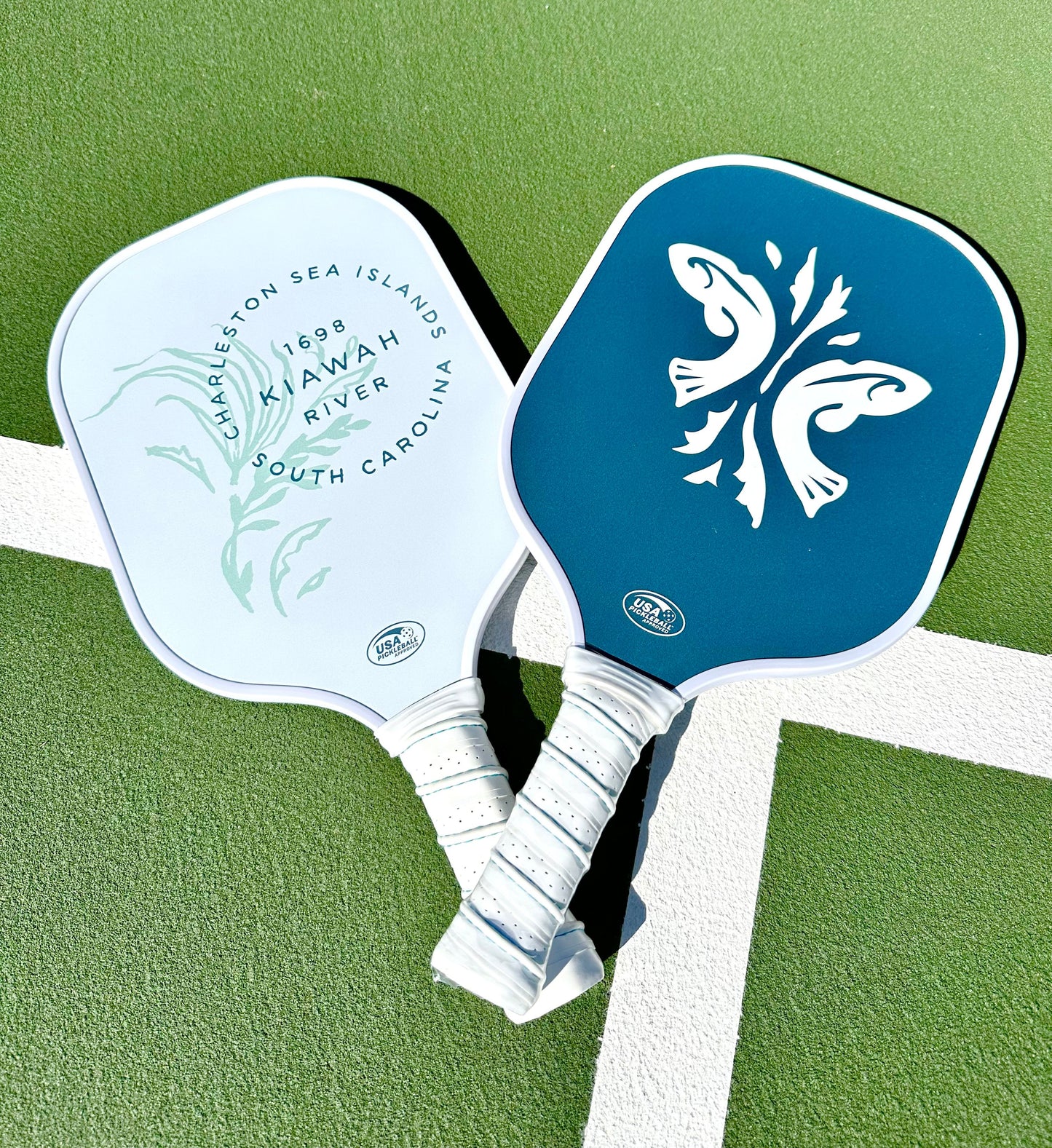 Short Court Performance Pickleball Paddle - River & White