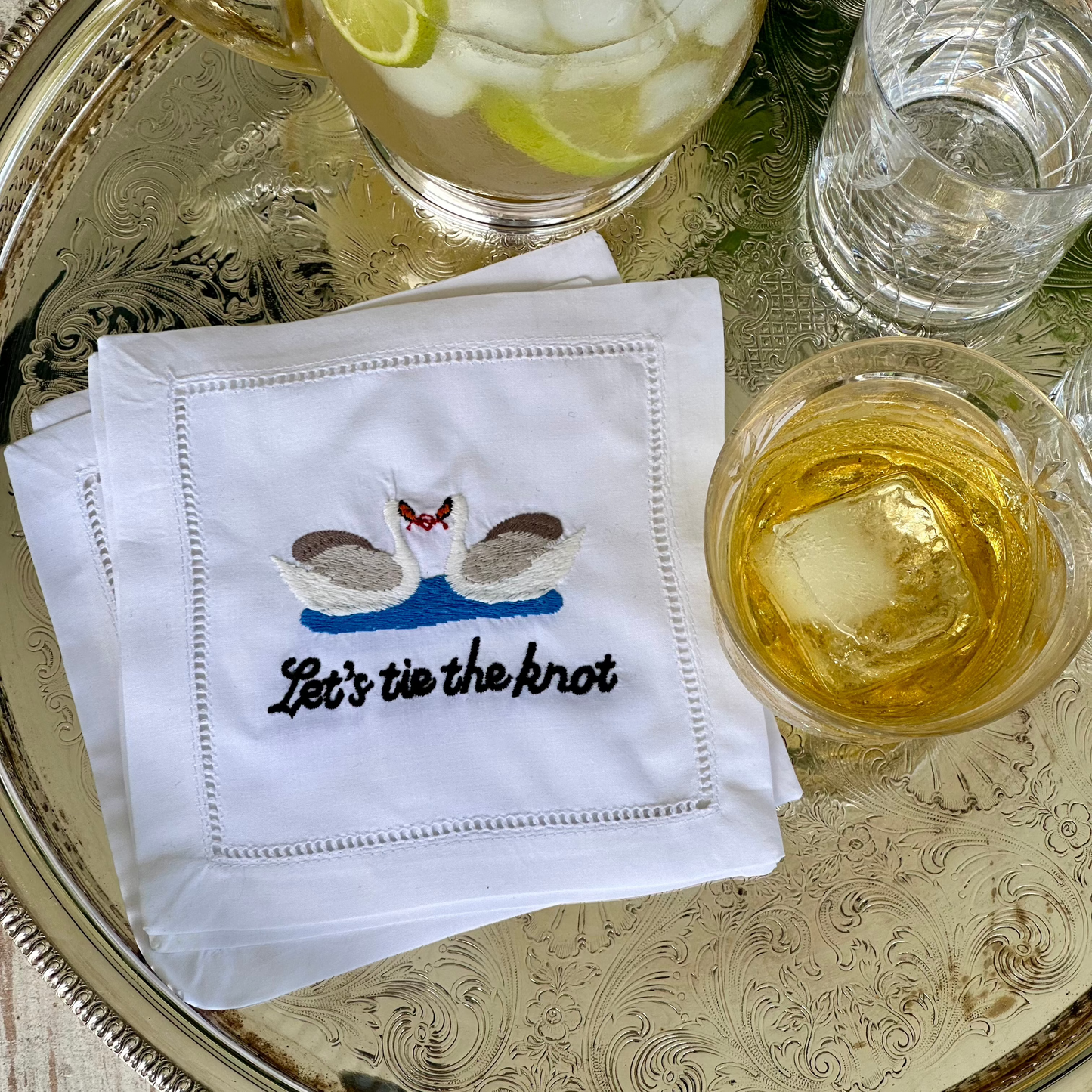 Tie The Knot Cocktail Napkins