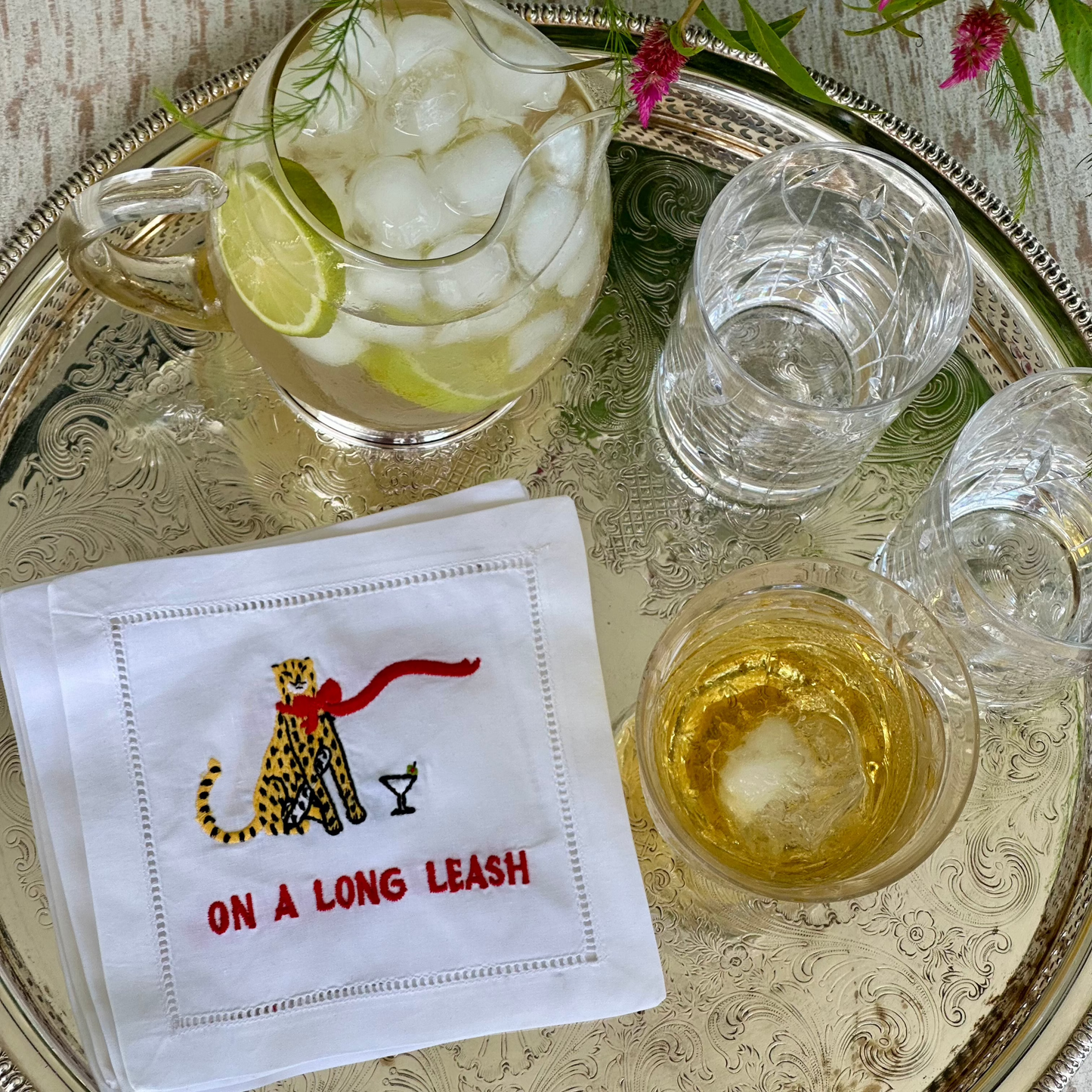 On A Long Leash Cocktail Napkins