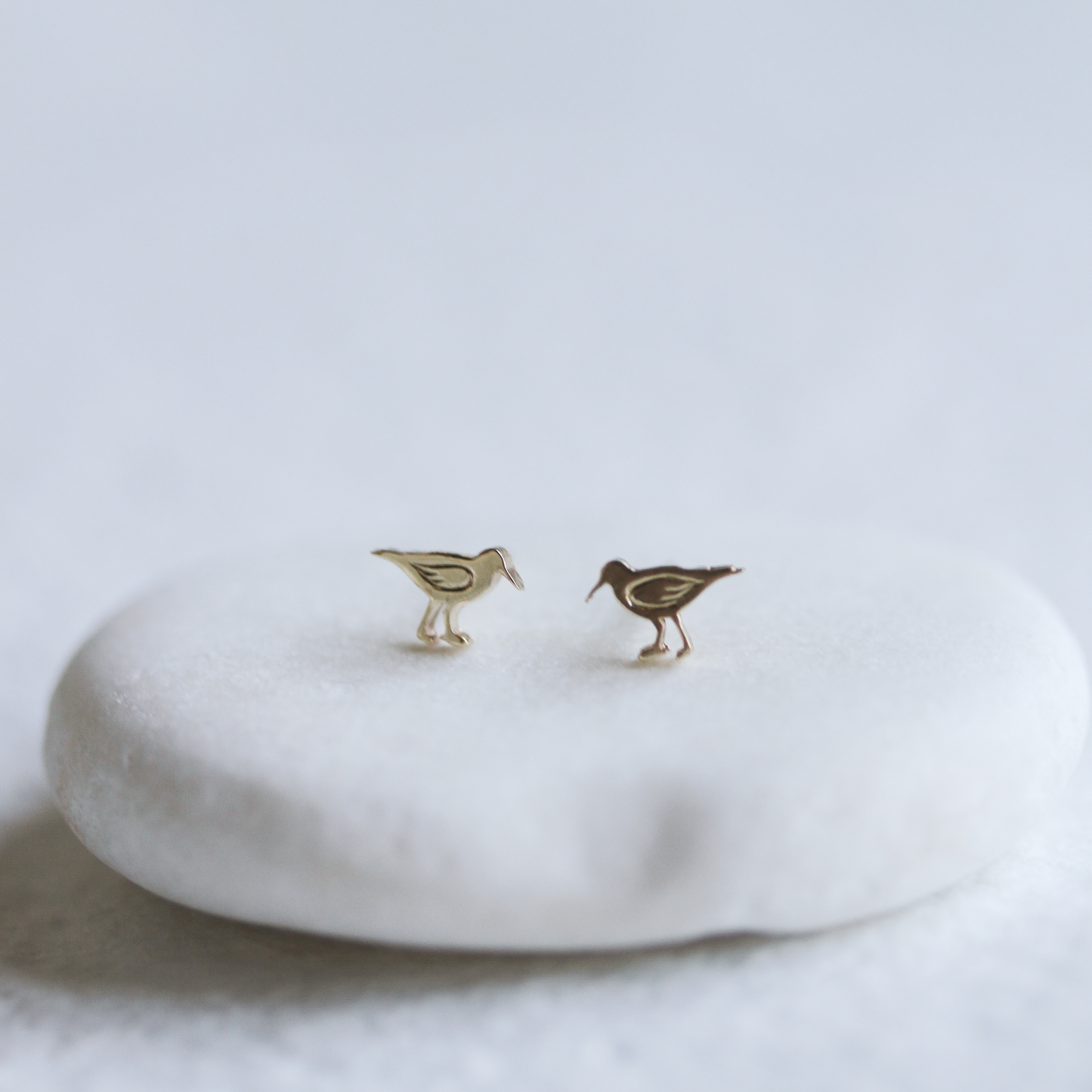 14kt Gold Shorebird Mini Studs