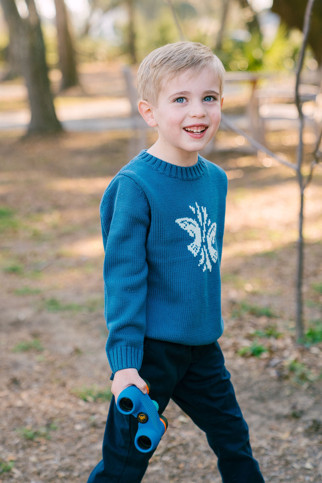 Children's Kiawah River Cotton Sweater - River