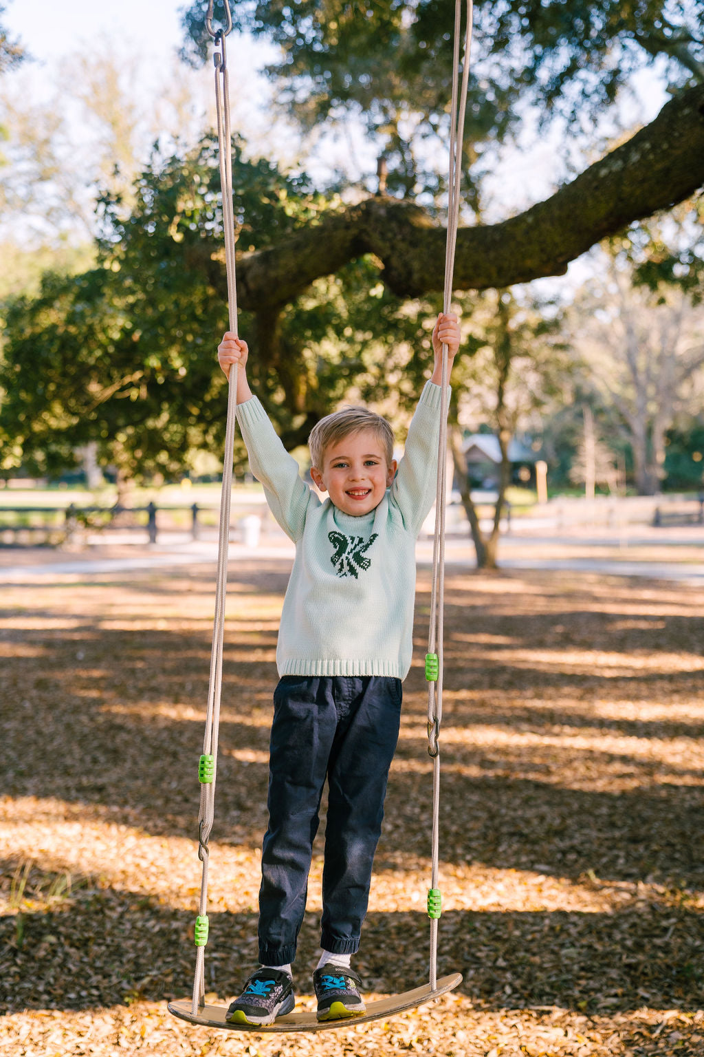 Children's Kiawah River Cotton Sweater - Sky