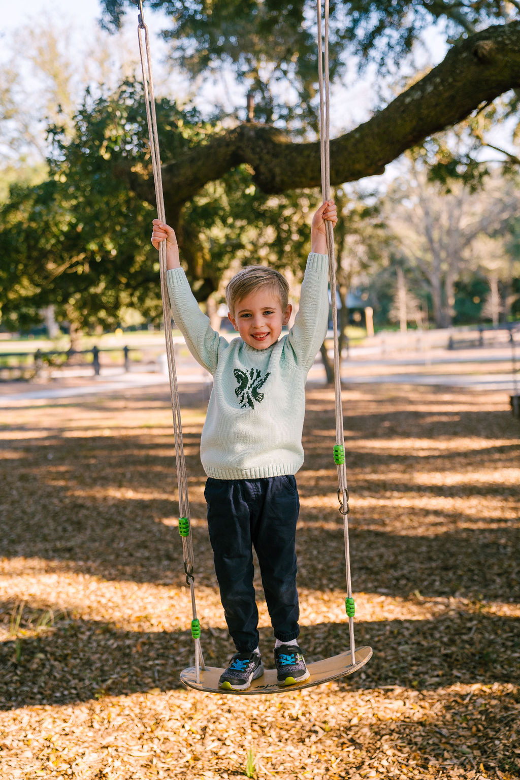 Children's Kiawah River Cotton Sweater - Sky