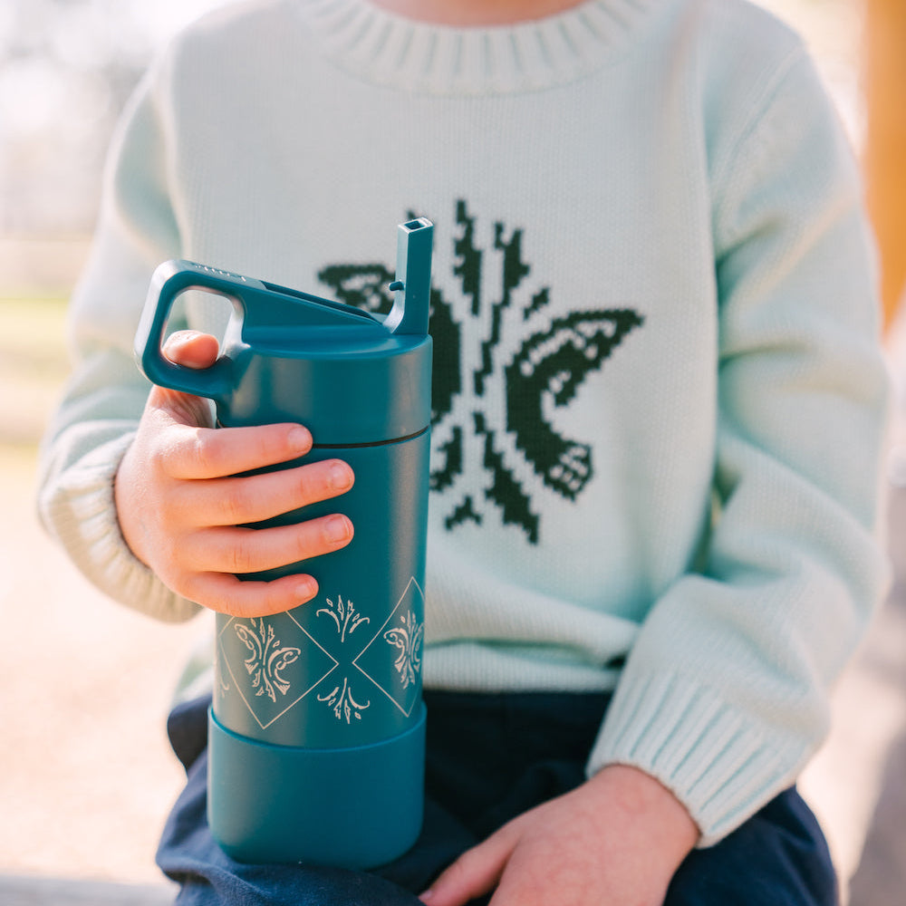 Children's Kiawah River Cotton Sweater - Sky