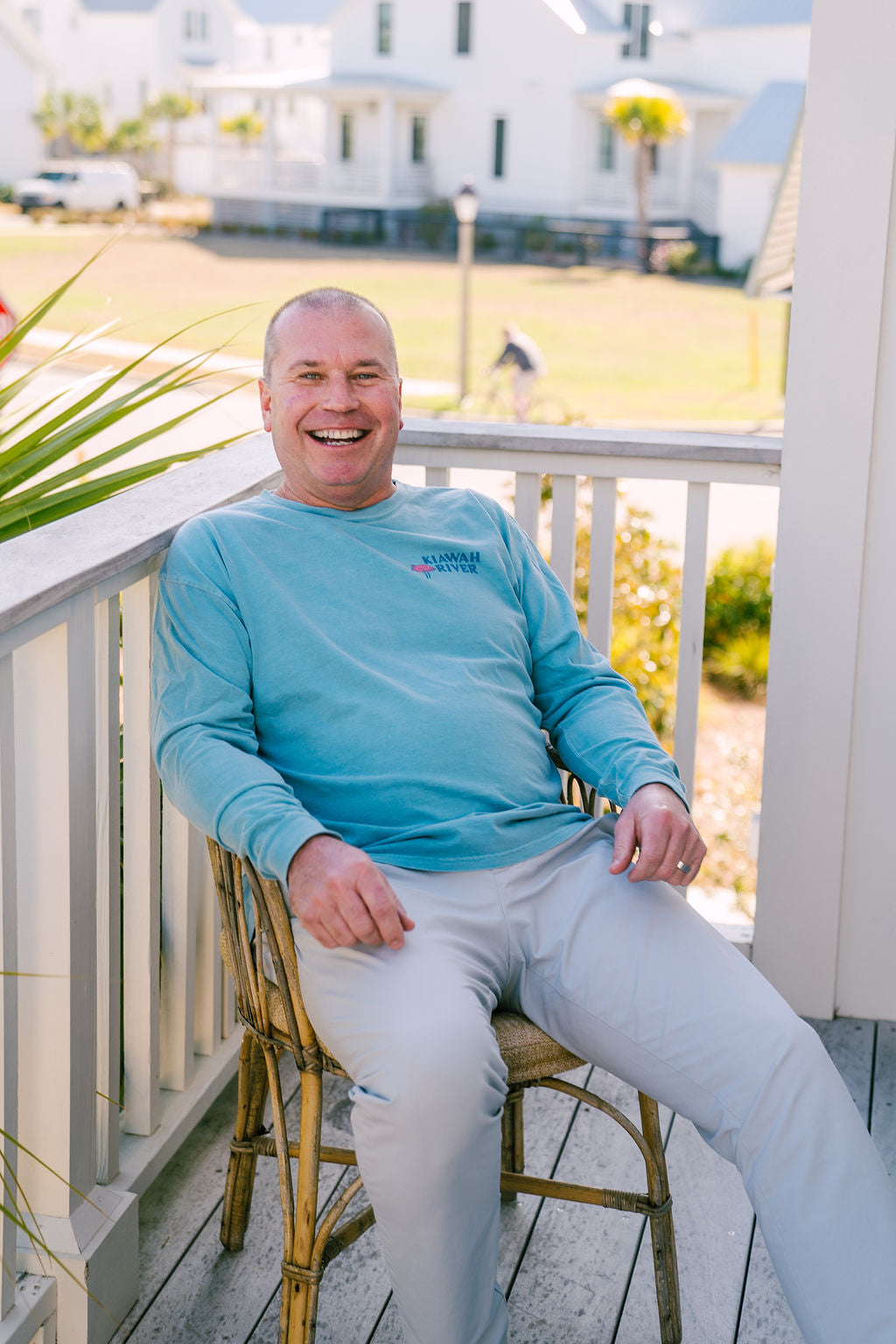 Free as a Bird Long Sleeve T-Shirt - Denim