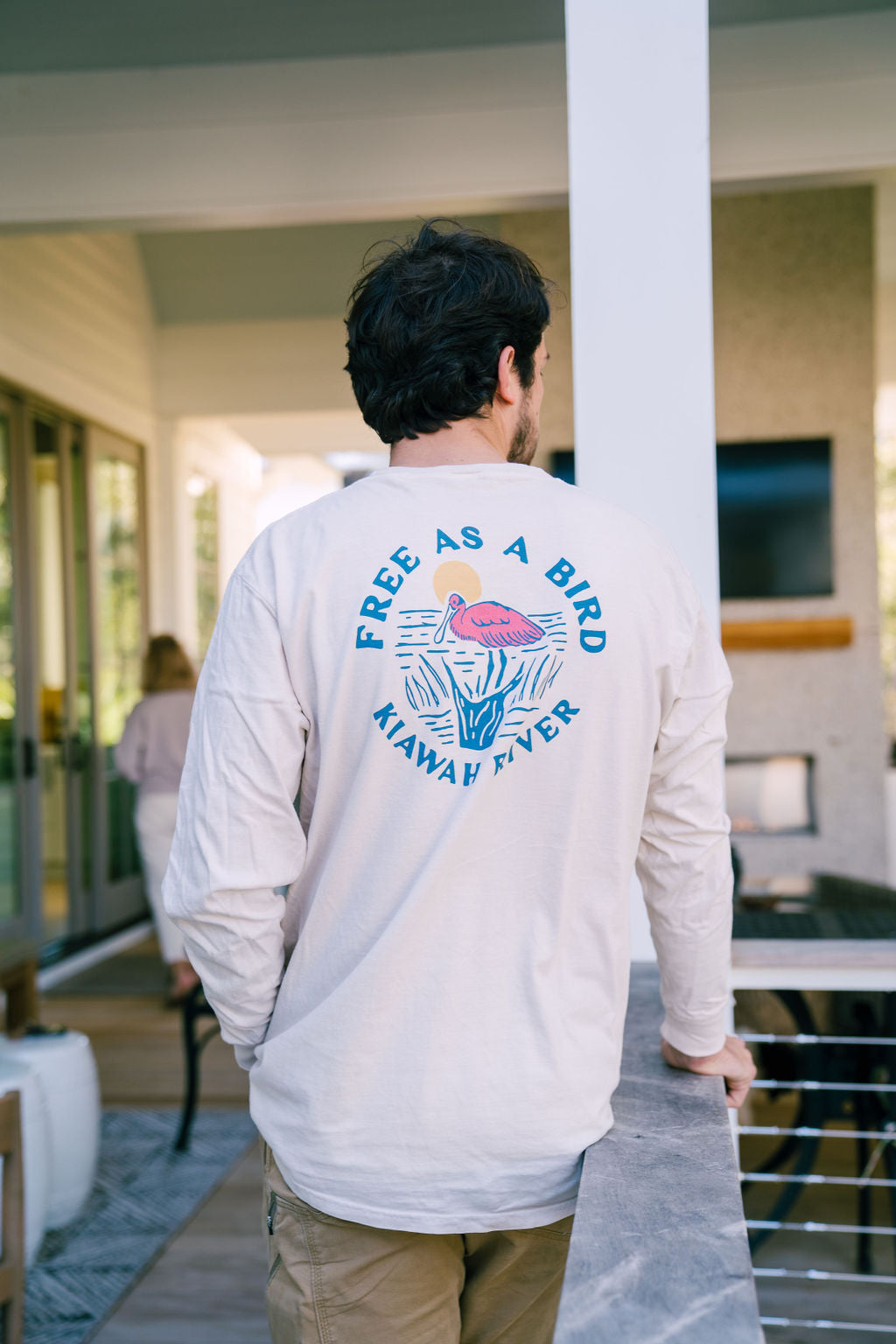 Free as a Bird Long Sleeve T-Shirt - Cappuccino