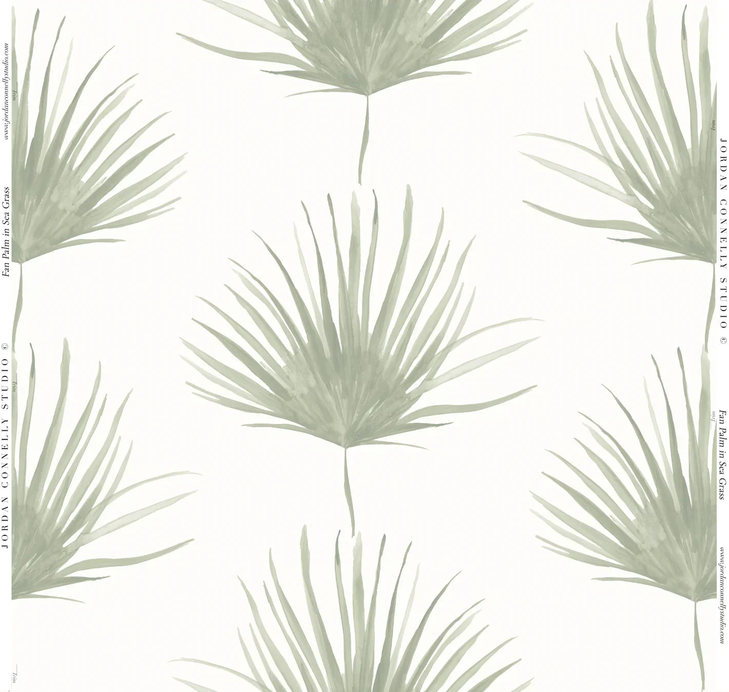 Fan Palm Fabric SWATCH