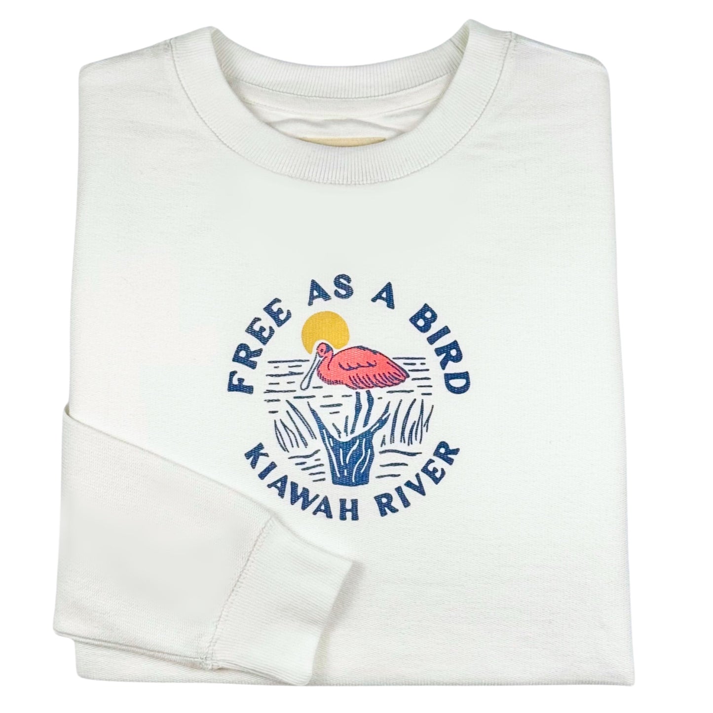 Women's Free as a Bird Reverse Terry Crew - Ivory