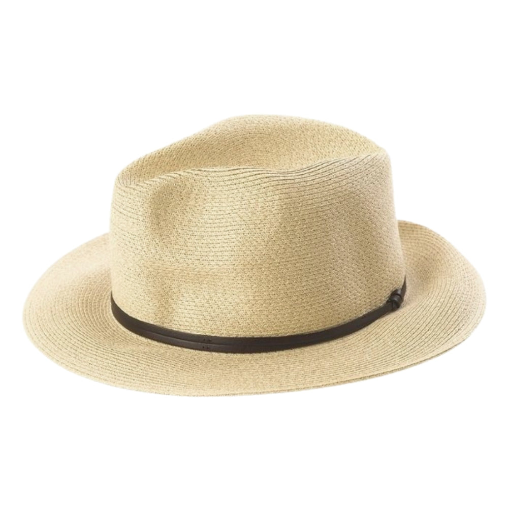 Leather Tie Hat - Putty