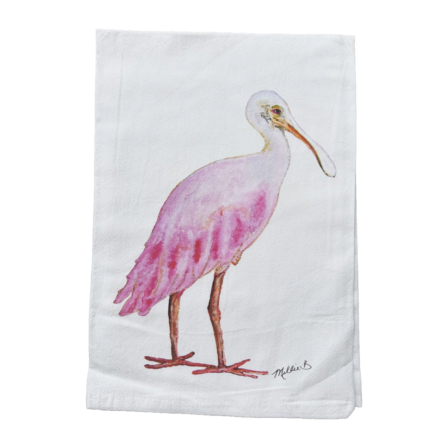 Spoonbill Dish Towel