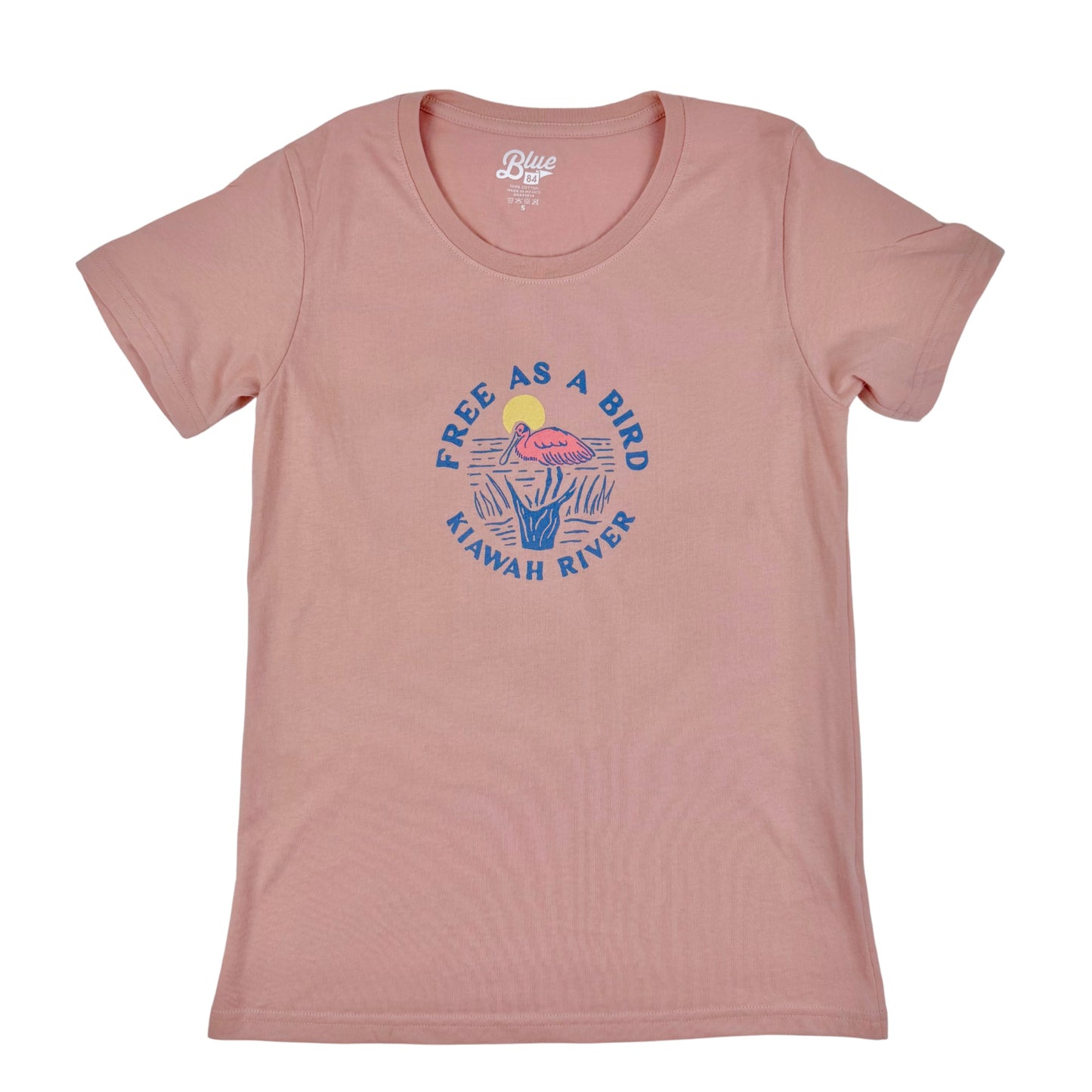 Women's Free as a Bird Boyfriend T-Shirt - Dusty Pink