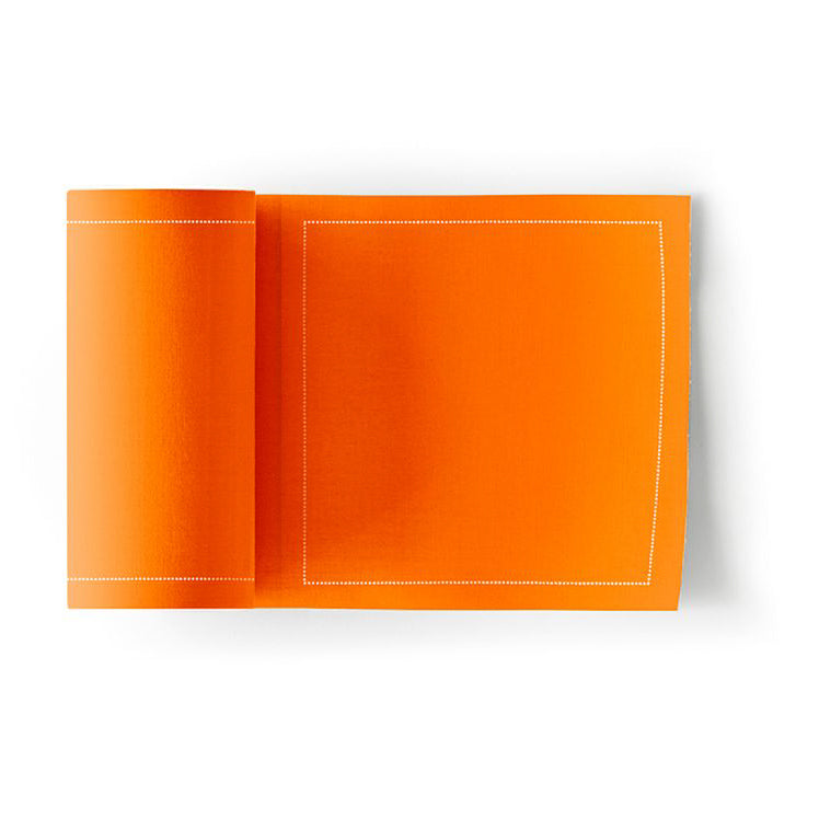 Orange Disposable Cocktail Napkins