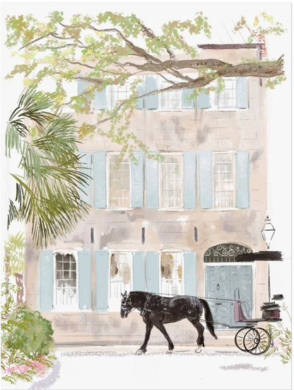 BLACK HORSE - Art Print
