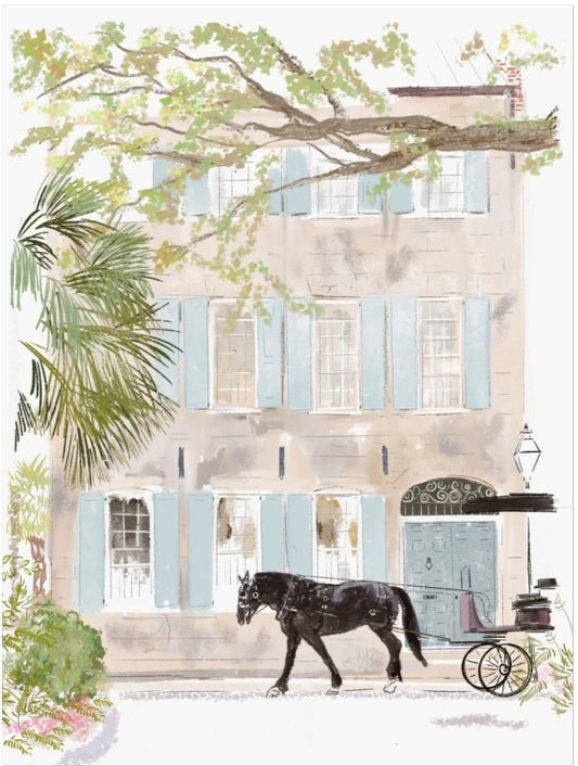 BLACK HORSE - Art Print