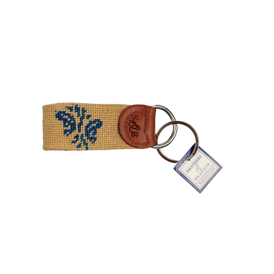 Kiawah River Needlepoint Key Fob