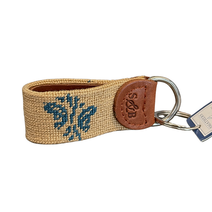 Kiawah River Needlepoint Key Fob