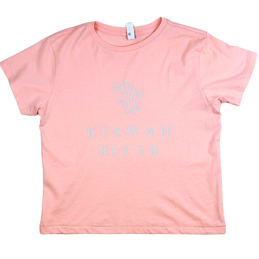 Kiawah River Classics Women's High Waisted T-Shirt - Pale Rosette