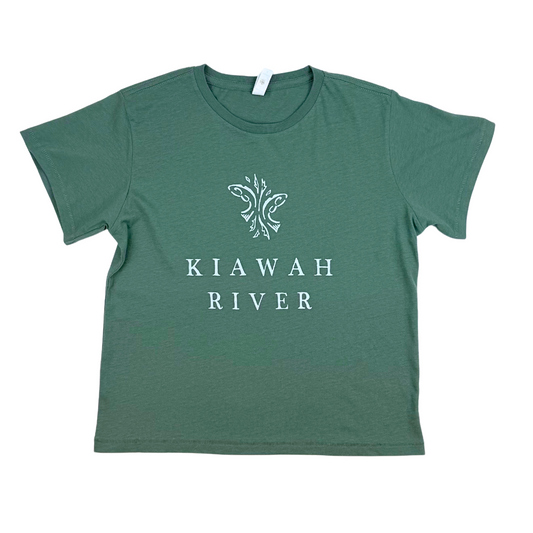 Kiawah River Classics Women's High Waisted T-Shirt - Pine
