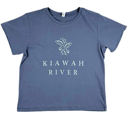 Kiawah River Classics Women's High Waisted T-Shirt - Blue Haze
