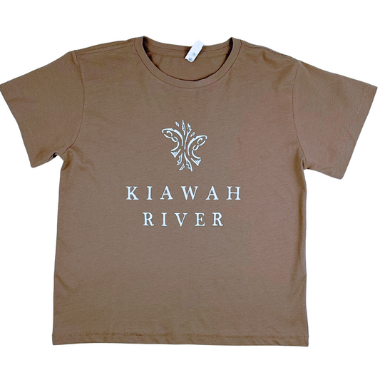 Kiawah River Classics Women's High Waisted T-Shirt - Latte