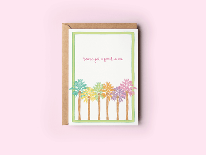 You've Got A Frond in Me Beach Coastal Greeting Card