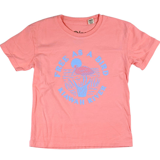 Toddler Free as a Bird Spoonbill T-Shirt - Melon