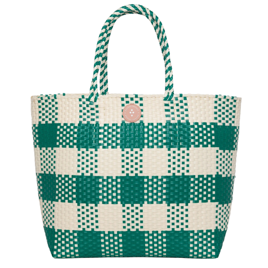 Woven Tote Bag - Green