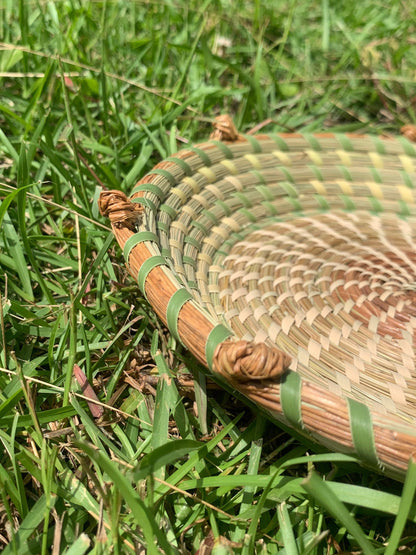Gullah Love Sweetgrass Hand woven Basket made in Charleston South Carolina with love knots Wedding gift lowcountry housewarming hostess gift