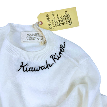 Women's Kiawah River Signature Cashmere Sweater - Off White