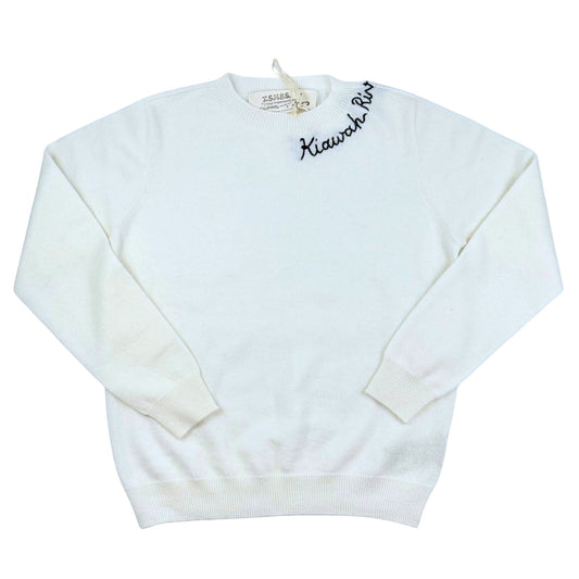 Women's Kiawah River Signature Cashmere Sweater - Off White
