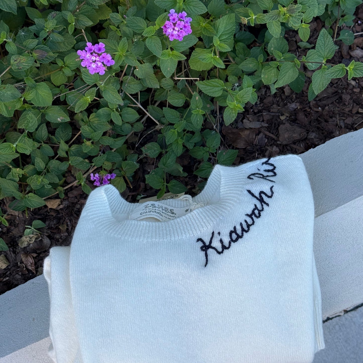 Women's Kiawah River Signature Cashmere Sweater - Off White