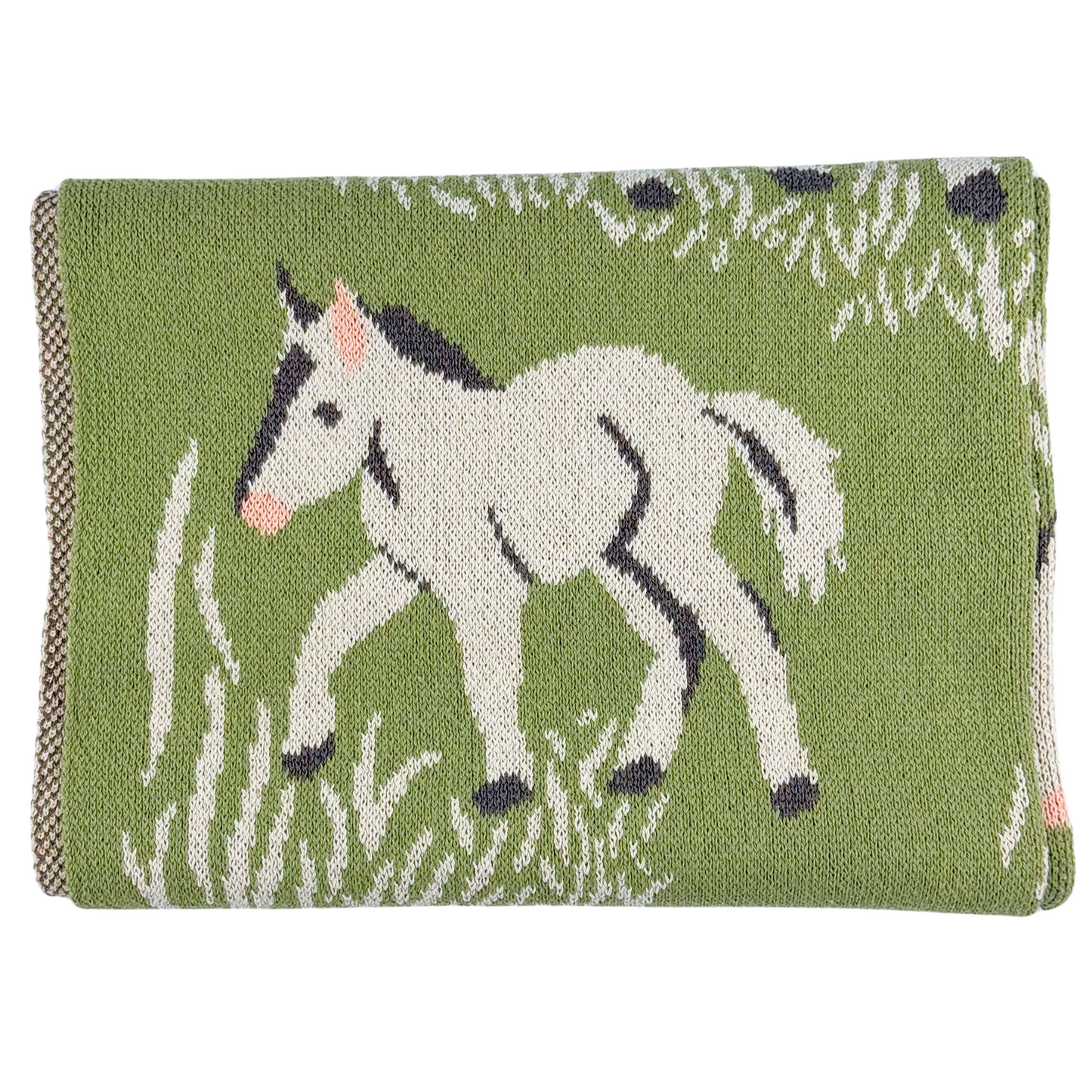 Baby Blanket in Farm Green