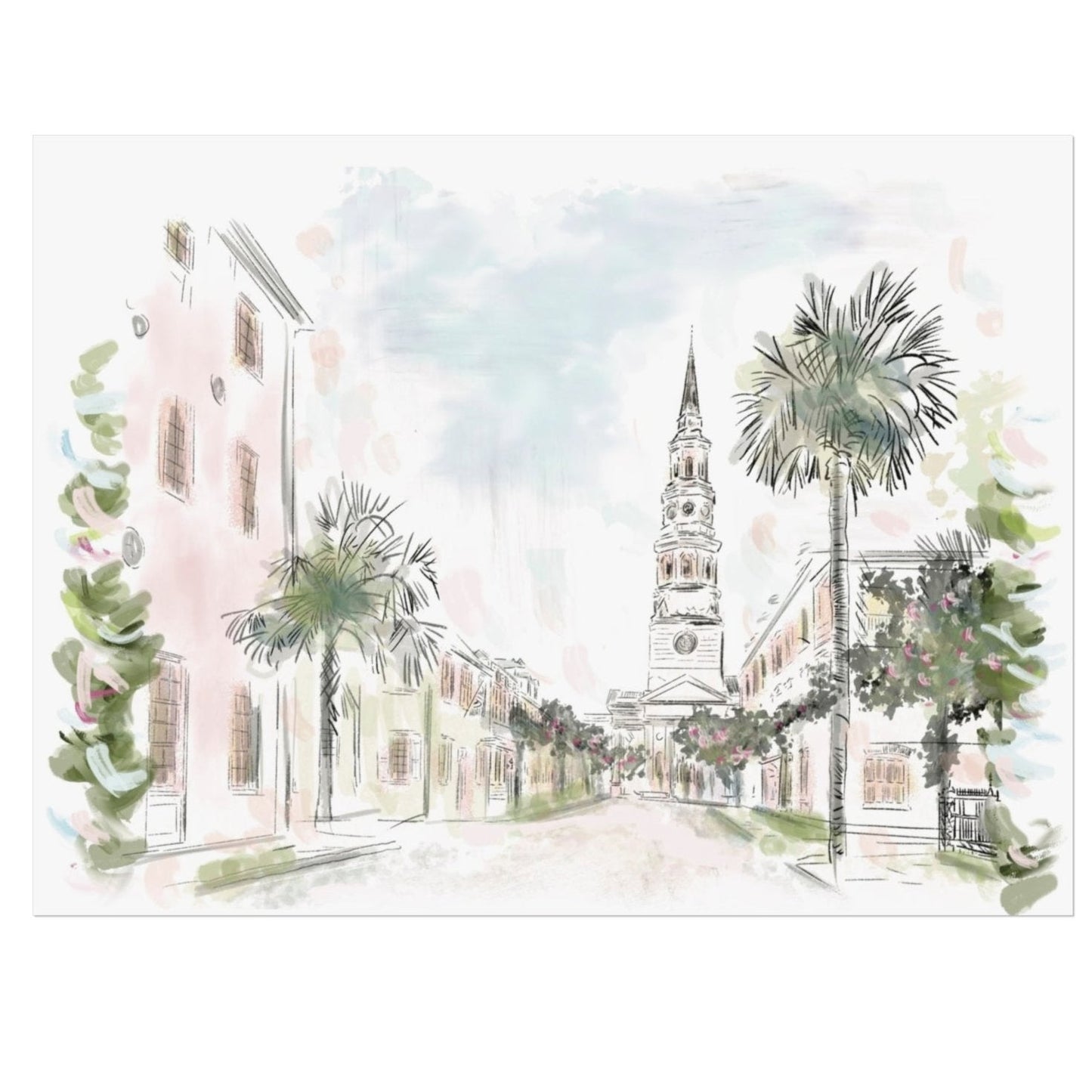 CHURCH ST. - Art Print