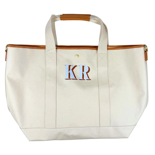 Venice Natural Canvas Tote