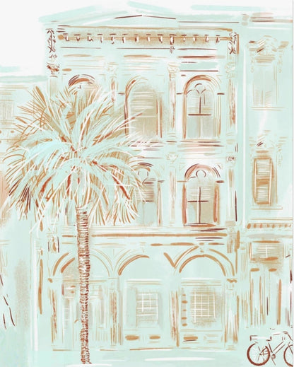 CHARLESTON IN MINT - Art Print