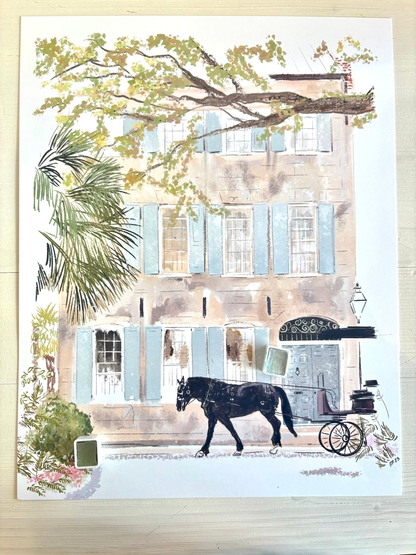 BLACK HORSE - Art Print