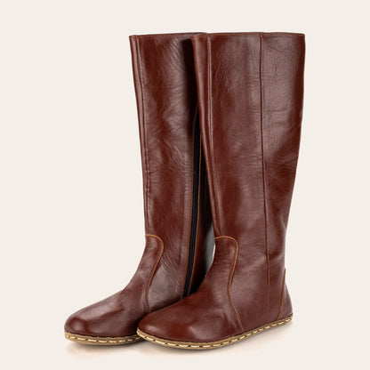 Women's Peru Brown Barefoot Knee High Boots