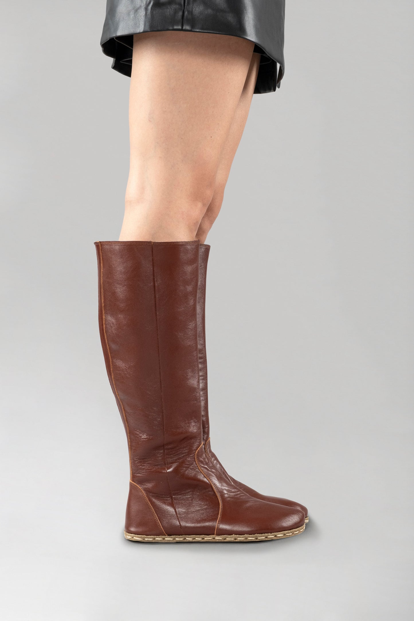 Women's Peru Brown Barefoot Knee High Boots